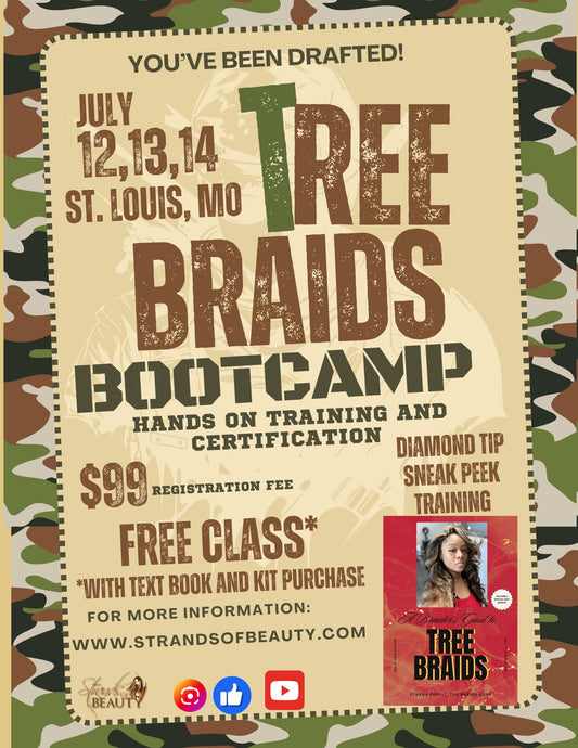 Tree Braid Boot Camp Registration - St. Louis MO July 12-14, 2024